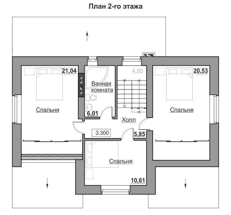 План 2-го этажа (мансарды)
